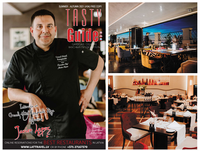Журнал Tasty Guide Nr 55. Шеф-повар Grand Hotel Kempinski Riga - Javier Lopez
