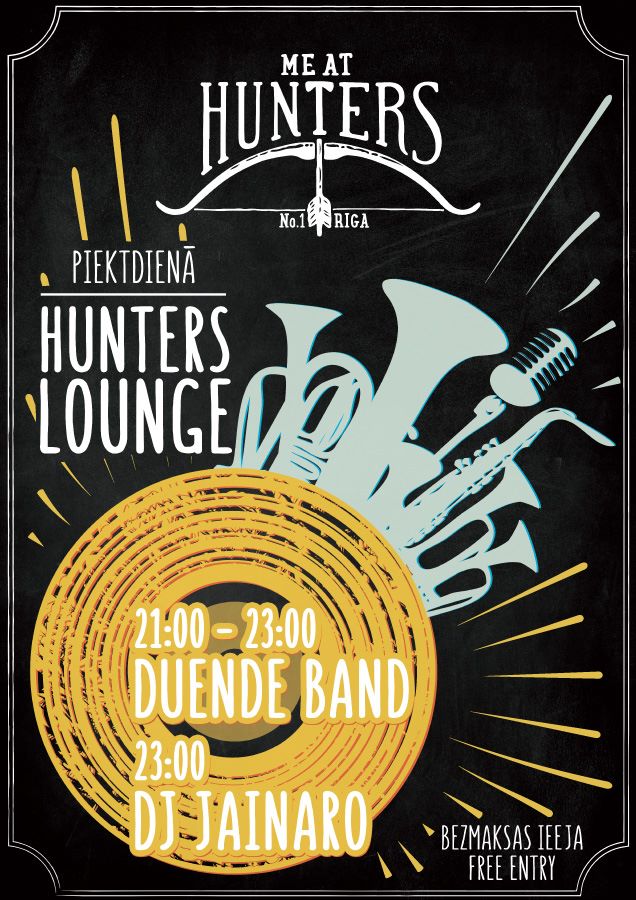 3. marta grupa Duende restorānā Hunters Lounge