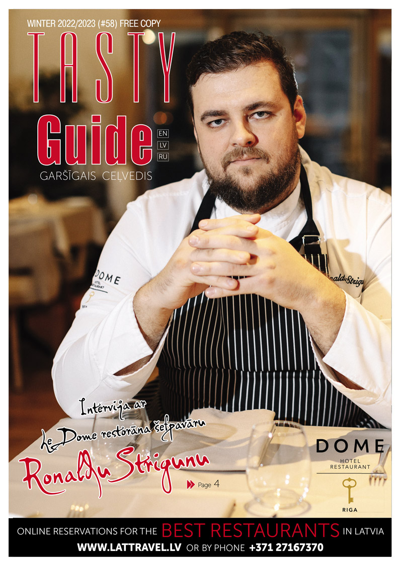 Журнал Tasty Guide Nr 58. Шеф-повар ресторана Le Dome - Ronalds Striguns