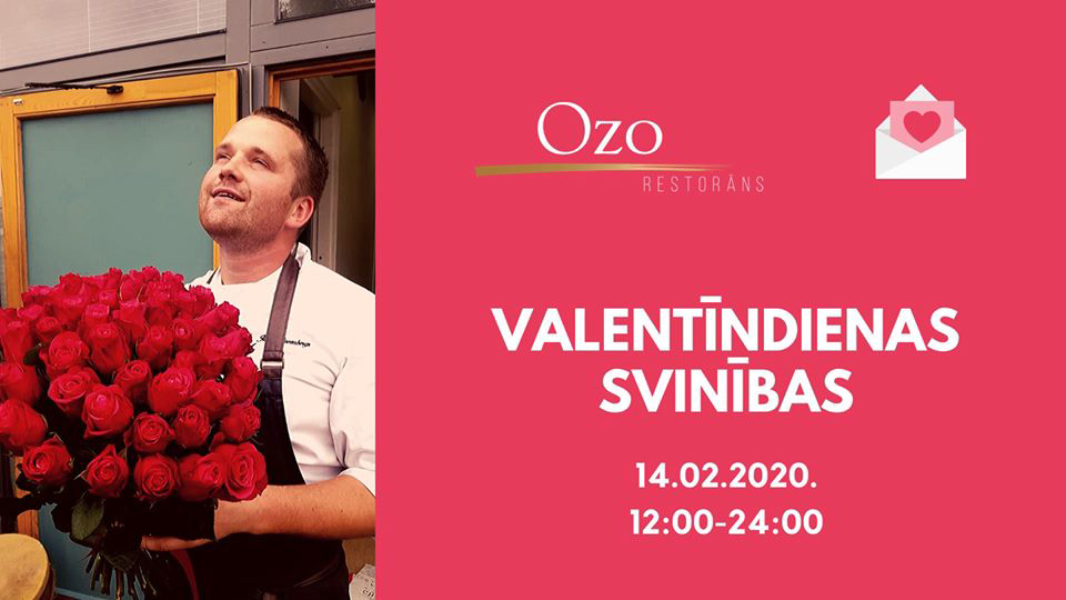 Valentīndiena OZO restorānā